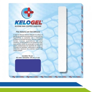 Fita de Silicone para Cicatriz e Prevenção de Queloide 70cm x 3cm - Cód. D170 - Kelogel Fita de Silicone para Cicatriz e Prevenção de Queloide 70cm x 3cm - Cód. D170 - Kelogel