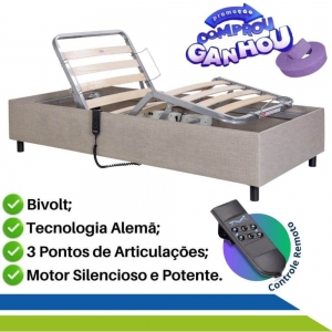 Cama Motorizada Articulada Zeus Pilati Capacidade 150kg Idoso Com Controle Remoto Cama Motorizada Articulada Zeus Pilati Capacidade 150kg Idoso Com Controle Remoto