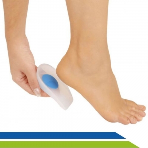 Calcanheira de Silicone Ortopédica Anti-Impacto Ponto Azul PAR Ortho Pauher - Cód. 307 Calcanheira de Silicone Ortopédica Anti-Impacto Ponto Azul PAR Ortho Pauher - Cód. 307