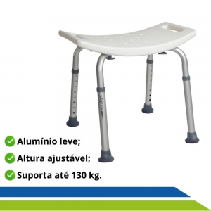 Banco para Banho com regulagem de Altura até 130 KG Hidrolight Banco para Banho com regulagem de Altura até 130 KG Hidrolight