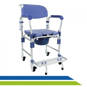 Cadeira de Banho em Alumínio Higiênica com Coletor Até 150Kg D60 Cadeira de Banho em Alumínio Higiênica com Coletor Até 150Kg D60