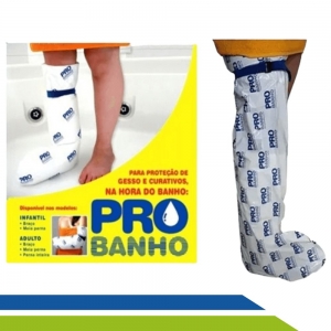 Capa Protetora de Gesso Probanho Perna Inteira Adulto Bioflorence Cod 302-0013 Capa Protetora de Gesso Probanho Perna Inteira Adulto Bioflorence Cod 302-0013