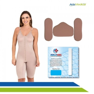 Kit Pós-Cirúrgico Abdominoplástia com Cinta Completa, Kit Placas de Contenção e Fita de Silicone Kit Pós-Cirúrgico Abdominoplástia com Cinta Completa, Kit Placas de Contenção e Fita de Silicone