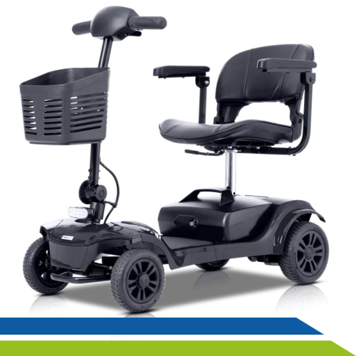 Scooter Elétrica Dobrável Cadeira de Rodas Motorizada até 136kg TheraRover Plus