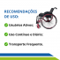 Cadeira de Rodas Monobloco Alumínio Leve Reclinável até 120kg Fácil de Transportar Cadeira de Rodas Monobloco Alumínio Leve Reclinável até 120kg Fácil de Transportar
