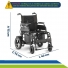 Cadeira de Rodas Motorizada Elétrica Dobrável Desmontável até 120kg D800 Cadeira de Rodas Motorizada Elétrica Dobrável Desmontável até 120kg D800