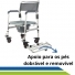 Cadeira de Banho Higiênica em Alumínio Dobrável Desmontável Idoso Adulto até 135kg Hidrolight Cadeira de Banho Higiênica em Alumínio Dobrável Desmontável Idoso Adulto até 135kg Hidrolight