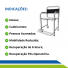 Cadeira de Banho Higiênica Dobrável Desmontável Até 100 Kg D30 Cadeirante Idoso UN Cadeira de Banho Higiênica Dobrável Desmontável Até 100 Kg D30 Cadeirante Idoso UN