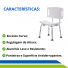 Banco Para Banho Com Encosto e Regulagem de Altura Adulto Idoso até 130 kg Cód. 00DB241 Dilepé Banco Para Banho Com Encosto e Regulagem de Altura Adulto Idoso até 130 kg Cód. 00DB241 Dilepé