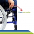 Cadeira de Rodas Dobrável em Alumínio com Pneu Antifuro 120Kg MA3SLIM - Ortomobil Cadeira de Rodas Dobrável em Alumínio com Pneu Antifuro 120Kg MA3SLIM - Ortomobil