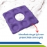 Almofada Anti Escaras / Hemorroidas Caixa de Ovo Quadrada em Gel com Orifício Bioflorence Cod 103-0028 Almofada Anti Escaras / Hemorroidas Caixa de Ovo Quadrada em Gel com Orifício Bioflorence Cod 103-0028
