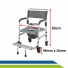 Cadeira de Banho Higiênica em Alumínio Dobrável Desmontável Idoso Adulto até 135kg Hidrolight Cadeira de Banho Higiênica em Alumínio Dobrável Desmontável Idoso Adulto até 135kg Hidrolight
