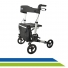 Andador Adulto Idoso em Alumínio Dobrável 4 Rodas com Assento e Bolsa D14 Andador Adulto Idoso em Alumínio Dobrável 4 Rodas com Assento e Bolsa D14