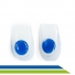 Calcanheira de Silicone Ortopédica Anti-Impacto Ponto Azul PAR Ortho Pauher - Cód. 307 Calcanheira de Silicone Ortopédica Anti-Impacto Ponto Azul PAR Ortho Pauher - Cód. 307