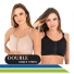 Sutiã Pós-Cirúrgico para Implante de Silicone, Mastectomia e Mamoplastia Preto e Bege - Double - New Form Sutiã Pós-Cirúrgico para Implante de Silicone, Mastectomia e Mamoplastia Preto e Bege - Double - New Form