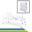Cama Hospitalar Articulada Dobrável 2 Manivelas com Grade Steel Pilati Cama Hospitalar Articulada Dobrável 2 Manivelas com Grade Steel Pilati