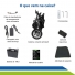 Cadeira de Rodas Motorizada Elétrica Dobrável Leve Compacta até 110kg Idoso Acamado POP Power Lite Cadeira de Rodas Motorizada Elétrica Dobrável Leve Compacta até 110kg Idoso Acamado POP Power Lite