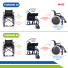 Cadeira de Rodas em Alumínio Dobrável em Duplo X até 120Kg com Pneu Inflável Ortomobil - Cód. MA3E Cadeira de Rodas em Alumínio Dobrável em Duplo X até 120Kg com Pneu Inflável Ortomobil - Cód. MA3E