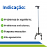 Bengala 4 Pontas de Alumínio Bastão Ortopédico Com 8 Regulagens 00DB221-UN Dilepé Bengala 4 Pontas de Alumínio Bastão Ortopédico Com 8 Regulagens 00DB221-UN Dilepé