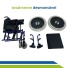 Kit Cadeira de Rodas Alumínio Dobrável MA3E com Cinto de Segurança Pélvico Ortomobil Kit Cadeira de Rodas Alumínio Dobrável MA3E com Cinto de Segurança Pélvico Ortomobil