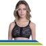 Sutiã Pós-Cirúrgico Bege com Acabamento em Renda Preto para Mamoplástia e Mastectomia - 60153 - New Form Sutiã Pós-Cirúrgico Bege com Acabamento em Renda Preto para Mamoplástia e Mastectomia - 60153 - New Form