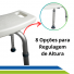 Banco para Banho com regulagem de Altura até 130 KG Hidrolight Banco para Banho com regulagem de Altura até 130 KG Hidrolight