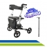Andador Adulto Idoso em Alumínio Dobrável 4 Rodas com Assento e Bolsa D14 Andador Adulto Idoso em Alumínio Dobrável 4 Rodas com Assento e Bolsa D14